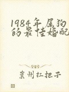1984年属狗的最佳婚配属相