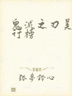 鬼灭之刃美女排行榜