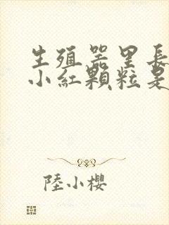 生殖器里长起点小红颗粒是这么回事