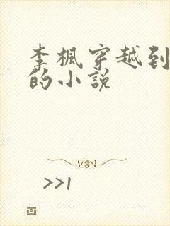 李枫穿越到唐朝的小说