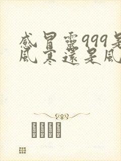 感冒灵999是风寒还是风热封面