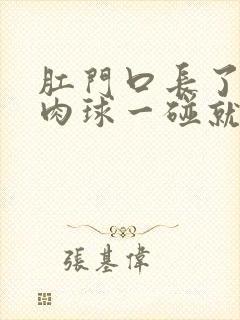 肛门口长了一个肉球一碰就疼