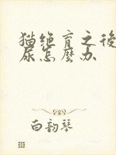 猫绝育之后还乱尿怎么办封面