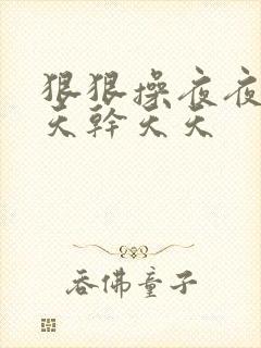 狠狠操夜夜操天天干天天