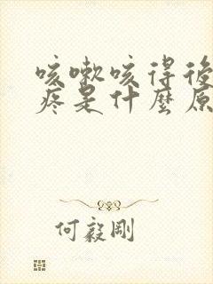 咳嗽咳得后背都疼是什么原因