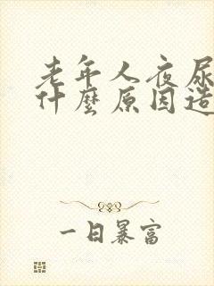 老年人夜尿多是什么原因造成的怎么治