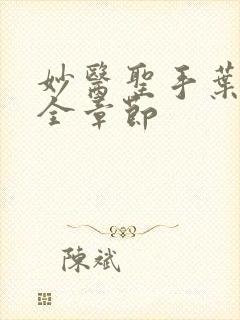 妙医圣手叶皓轩全章节封面