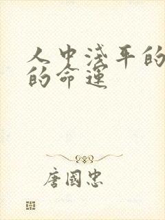 人中浅平的女人的命运