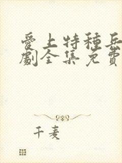 爱上特种兵电视剧全集免费完整版