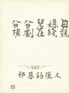 公公儿媳日剧电视剧在线观看全集免费