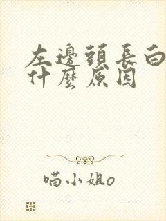 左边头长白发是什么原因封面