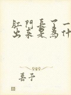 肛门长了一个肉出来是为什么