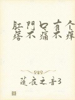 肛门口有个肉疙瘩不痛不痒封面