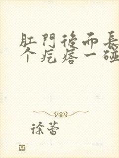 肛门后面长了一个疙瘩一碰就疼