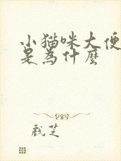 小猫咪大便带血是为什么