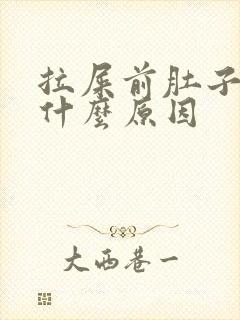 拉屎前肚子疼是什么原因