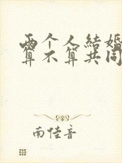 两个人结婚房子算不算共同财产