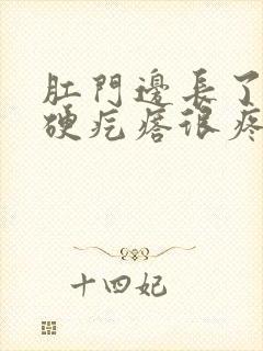 肛门边长了一个硬疙瘩很疼