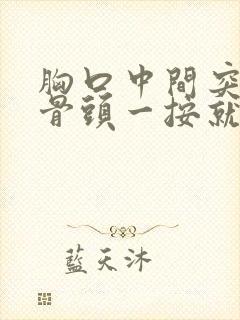 胸口中间突出的骨头一按就疼封面