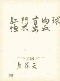 肛门有肉球疼痛但不出血