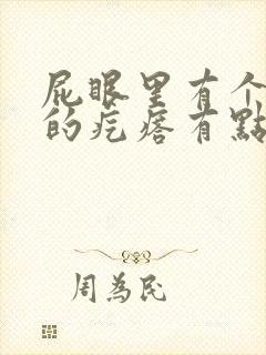 屁眼里有个硬硬的疙瘩有点疼