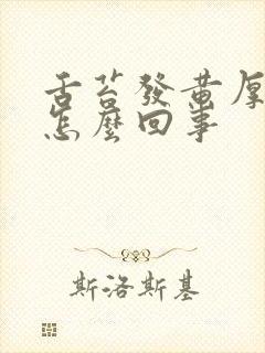 舌苔发黄厚重是怎么回事