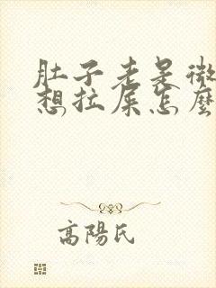 肚子老是微微疼想拉屎怎么回事