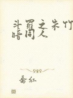 斗罗之朱竹清黑暗同人封面
