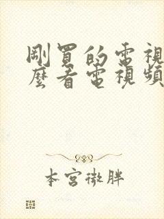 刚买的电视机怎么看电视频道