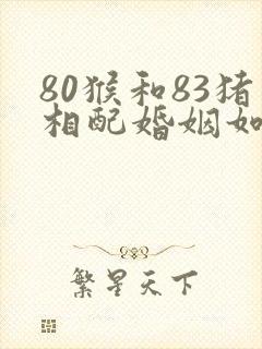 80猴和83猪相配婚姻如何