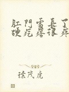 肛门处长了一个硬疙瘩很疼