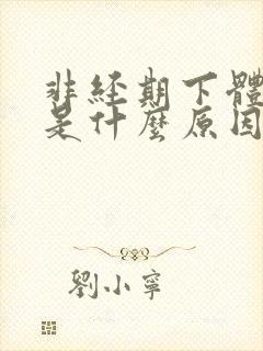 非经期下体出血是什么原因