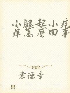 小腿起小疙瘩很痒怎么回事