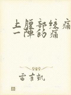 上腹部绞痛一阵一阵的痛封面