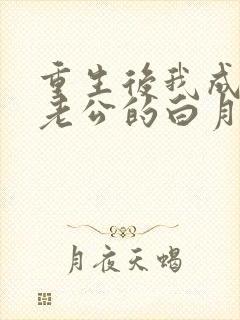 重生后我成了渣老公的白月光