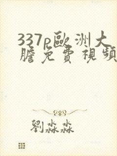 337p欧洲大胆免费视频