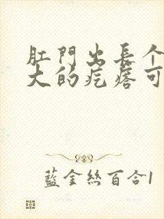 肛门出长个豆子大的疙瘩可疼