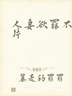 人妻欲罢不能毛片封面