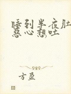 睡到半夜肚子疼恶心想吐