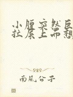 小腹突然巨疼想拉屎上面想吐