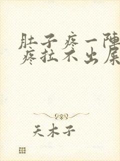 肚子疼一阵一阵疼拉不出屎