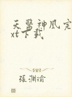 天医神凰完整txt下载