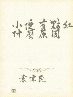 小便有点红色是什么原因