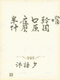 半夜口干嘴苦是什么原因