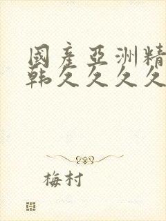 国产亚洲精品日韩久久久久久