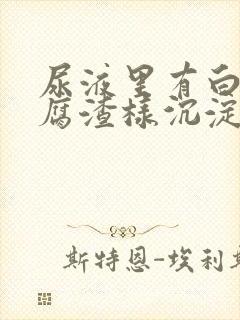 尿液里有白色豆腐渣样沉淀物