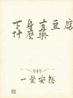 下身有豆腐渣用什么药封面