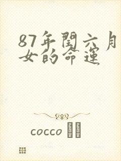 87年闰六月兔女的命运封面