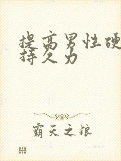 提高男性硬度和持久力