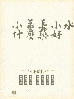 小弟长小水泡吃什么药好